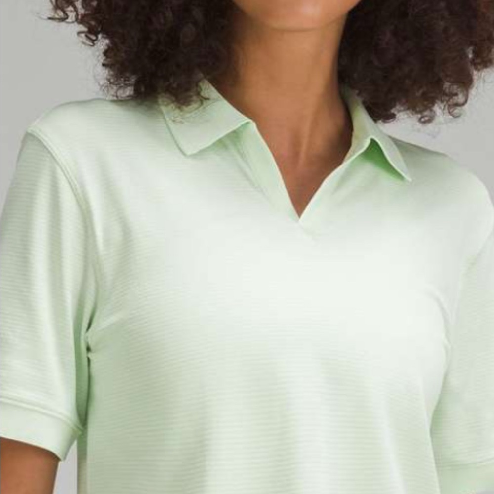 Mint Green Lululemon Swiftly Tech Relaxed-Fit Polo Shirt size 8